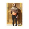3 pièces - Bonnet, Snood et Cape Upcyclés