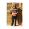 3 pièces - Bonnet, Snood et Cape Upcyclés